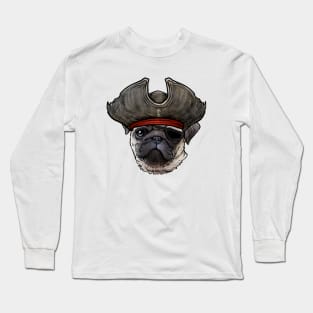 Pug Pirate Long Sleeve T-Shirt